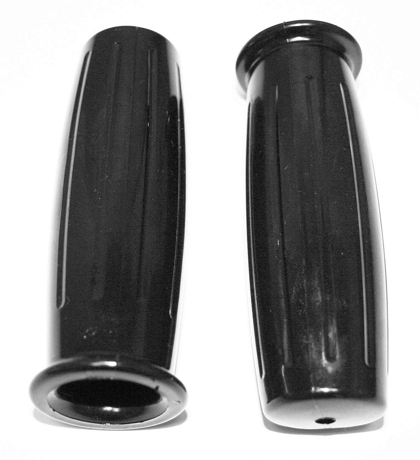 Black amal barrel style grips for 7 8 inch handlebars