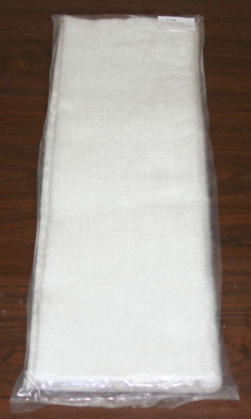Motorcycle exhaust baffle repacking fiberglass 13 x 20 in.