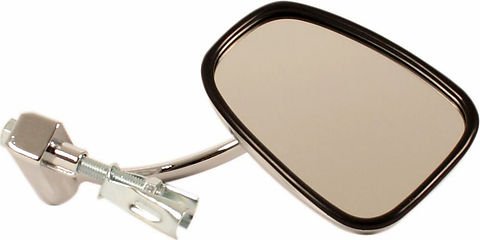 Universal motorcycle bar end cafe mirror chrome