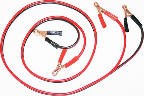 Universal motorcycle battery jumper cables