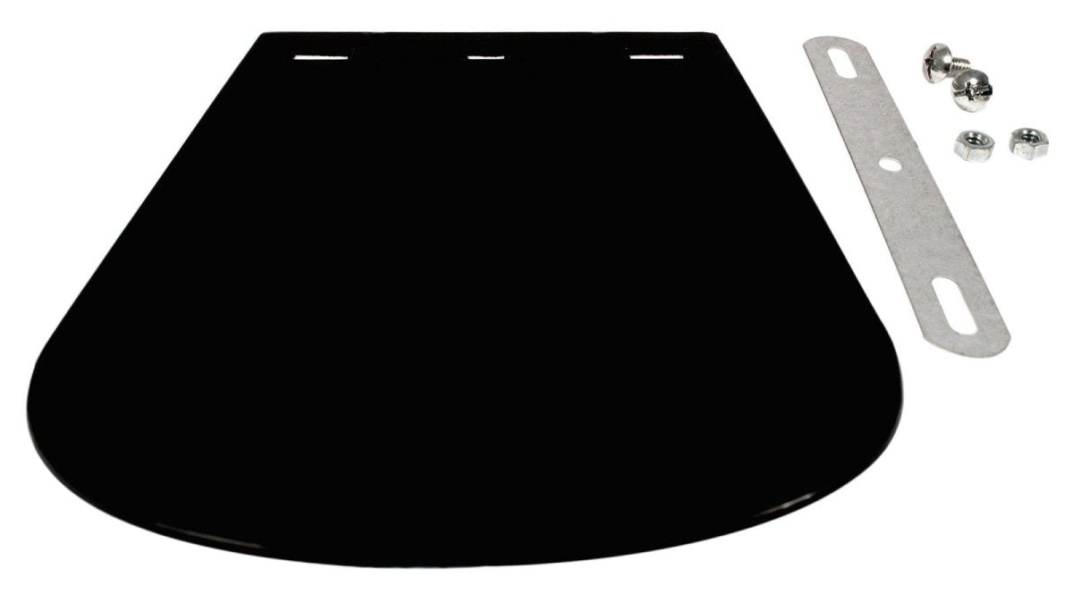 Universal plain black fender flap logo-free