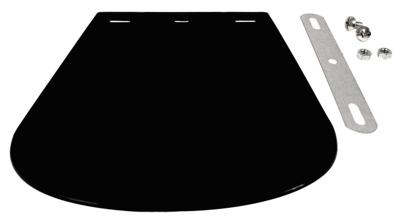 Universal plain black fender flap logo-free