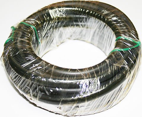 Universal motorcycle black rubber fuel line 25FT roll 5 16 in.