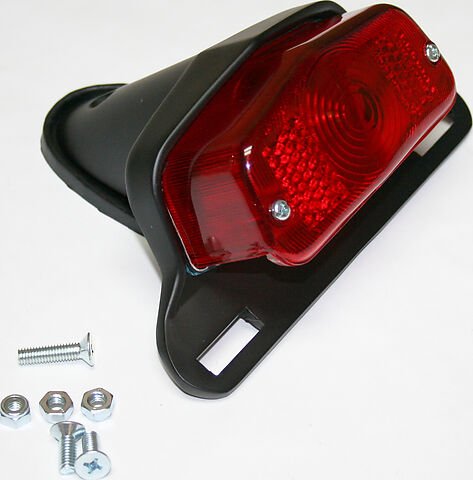 Black Tail Lamp Assy. - Custom British Style - VintageCB750