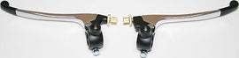 Brake & Clutch Lever Assemblies ~ Black/Silver - VintageCB750