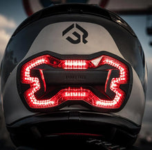 Load image into Gallery viewer, Universal motorcycle brake free LED helmet brake light (as seen on shark tank)