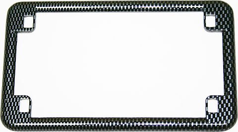 Universal motorcycle carbon usa license plate frame
