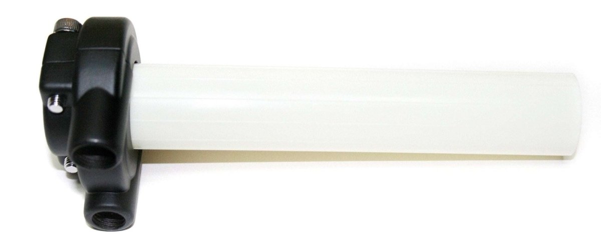 Universal CB-style push pull throttle assembly side view