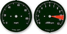 Charger l&#39;image dans la galerie, CB350F 1973 Speedo &amp; Tach Face Decal Set ~ MPH - VintageCB750