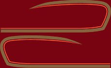 Honda CB400F gas tank stripe decal set candy antares red