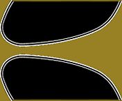 Honda CB500K gas tank stripe decals