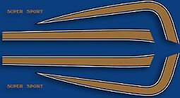 Honda CB550F gas tank decal set