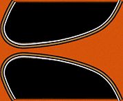 CB550K 1974 Gas Tank Stripe Decals - VintageCB750