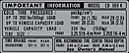 Honda CB550K tire info decal