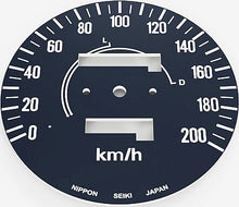 Charger l&#39;image dans la galerie, CB750A 1977 - 78 Speedo Face Plate &amp; Gear Indicator Decal Set ~ KM/H - VintageCB750