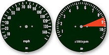 Charger l&#39;image dans la galerie, CB750F 1976 Speedo &amp; Tach Face Decal Set ~ MPH - VintageCB750