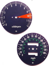 Charger l&#39;image dans la galerie, CB750F 1977 Speedo &amp; Tachometer Face Plate Set ~ MPH - VintageCB750