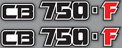 Honda CB750F side panel logo decal set