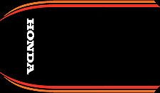 Honda CB750F tail section stripe decal set black model