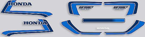 Honda CB750F decal set silver model