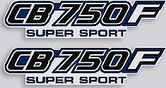 1982 Honda CB750F Side Panel Logo Decal Set Silver Model