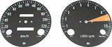 CB750K 1969-70 Speedo & Tachometer Face Plate Set ~ KM/H - VintageCB750