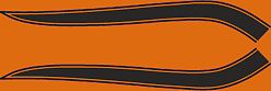 Honda CB750K gas tank stripe decals black stripes