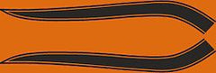 1971 Honda CB750K Gas Tank Stripe Decals ~ Black Stripes