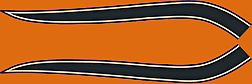 CB750K 1972 Gas Tank Stripe Decals ~ Black Stripes - VintageCB750