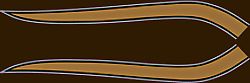Honda CB750K gas tank stripe decals gold stripes