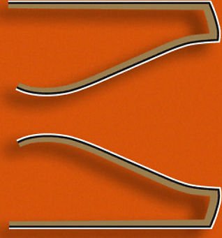 Honda CB750K gas tank stripe decals