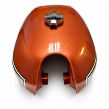 Load image into Gallery viewer, Painted Honda CB750K fuel tank, front tunnel opening and mounting brackets