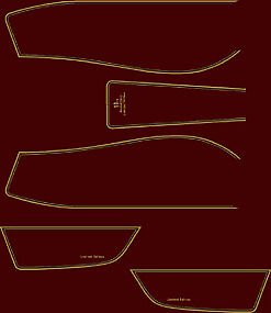 Honda CB750L decal set candy muse red red model