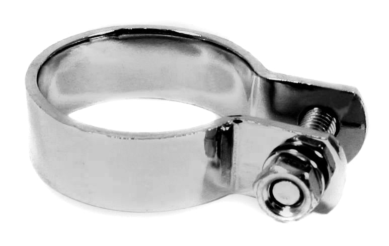 Chrome exhaust clamp 1-3 4 inch