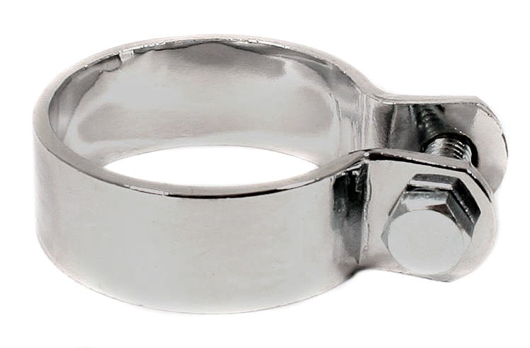 Chrome exhaust clamp 1-7 8 inch