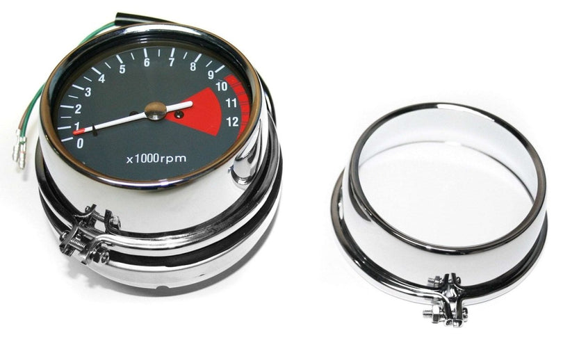 Honda CB chrome speedometer and tachometer cover set