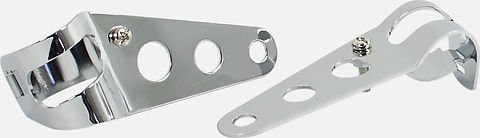 Universal motorcycle chrome adjustable headlight brackets