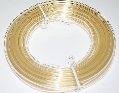 Universal motorcycle clear vinyl fuel line 25FT roll 3 16 in.