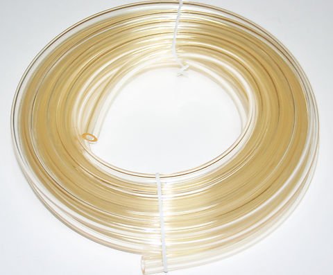 Universal motorcycle clear vinyl fuel line 25FT roll 5 16 in.