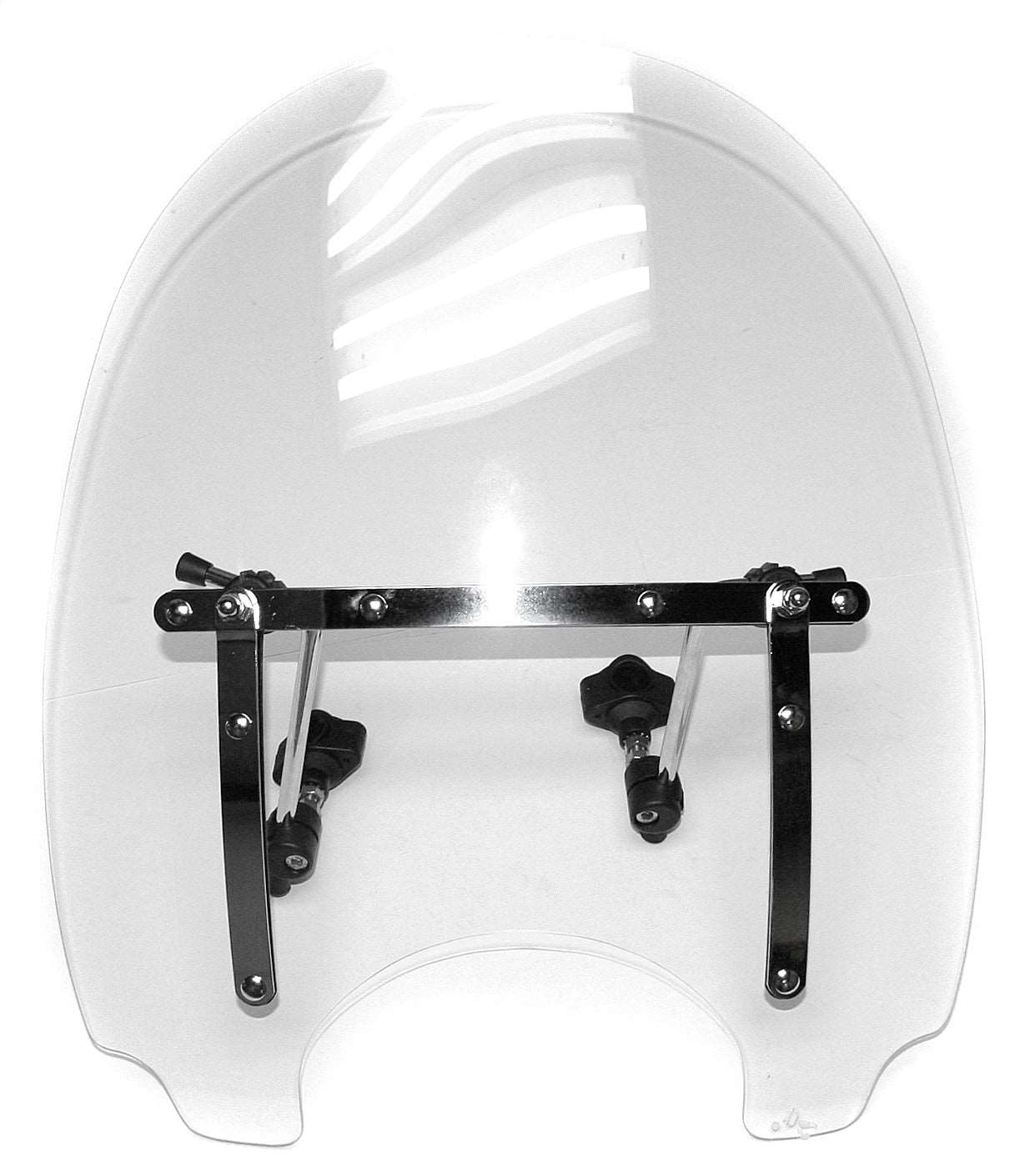 Universal clear acrylic motorcycle windshield 18.3 x 22 inch