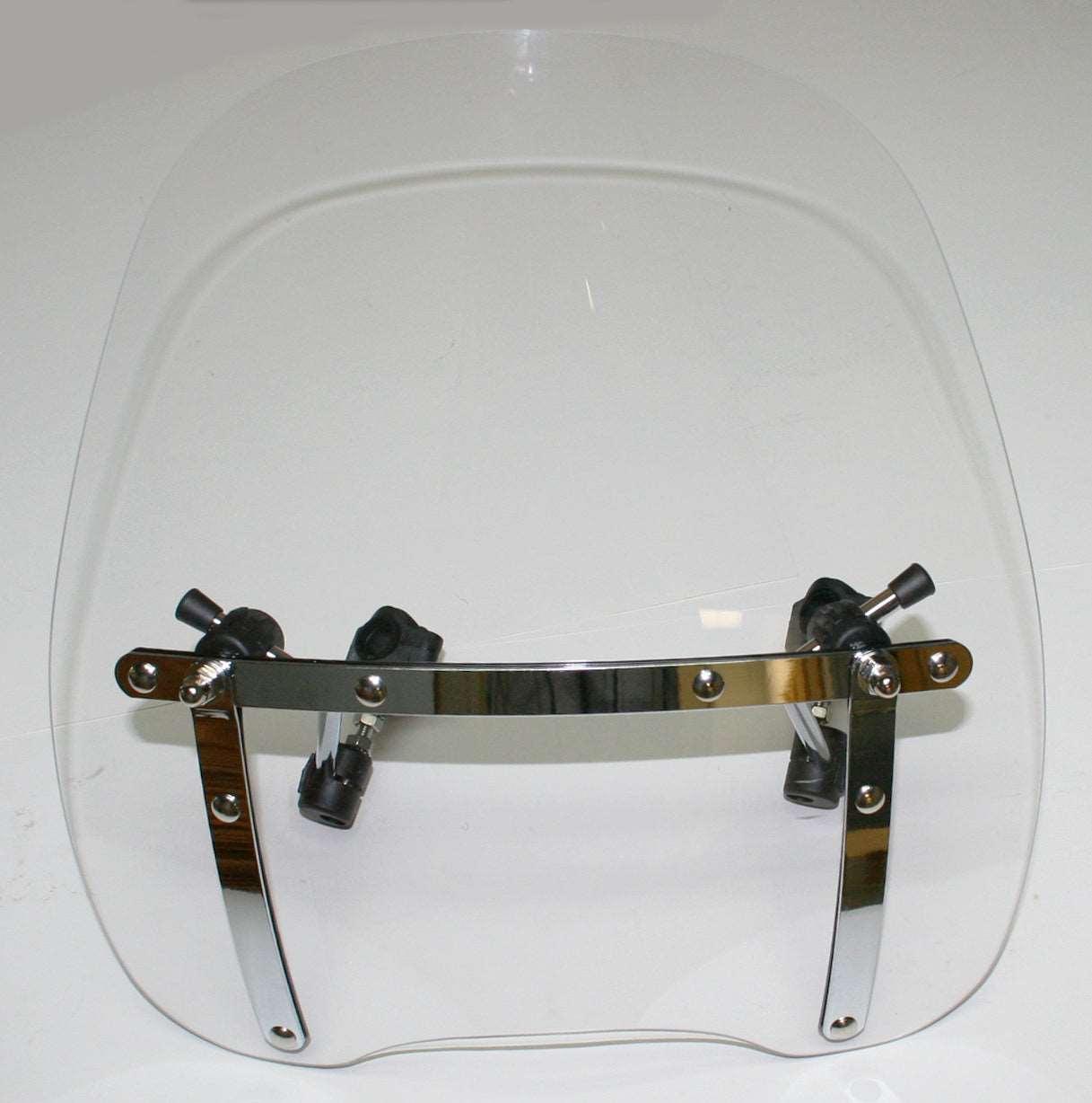 Universal clear acrylic motorcycle windshield 16.25 x 18 inch