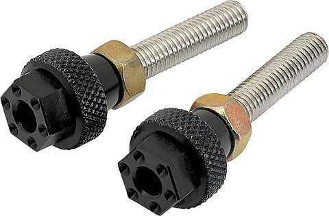 Honda CB750 CB550 drive chain adjuster screws black joker machine 90119-283-000