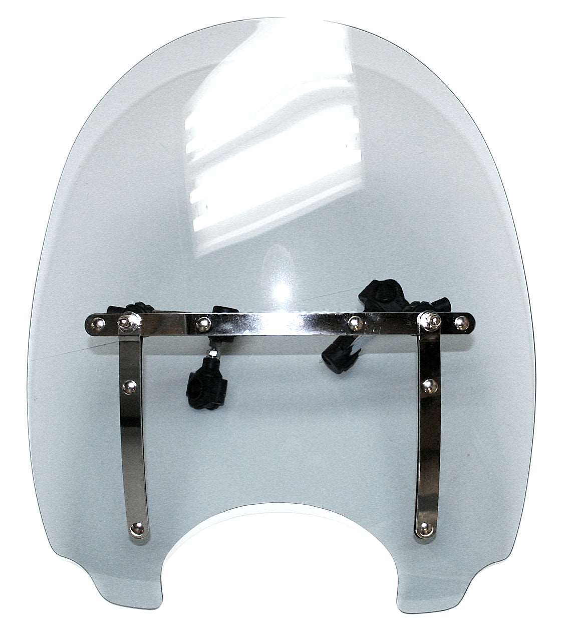 Universal grey acrylic motorcycle windshield 18.3 x 22 inch