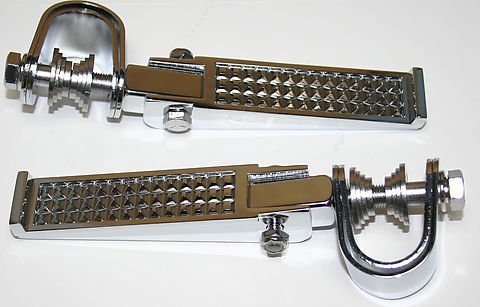 Custom Pebble Chrome Crash Bar Highway Footpeg Set - VintageCB750