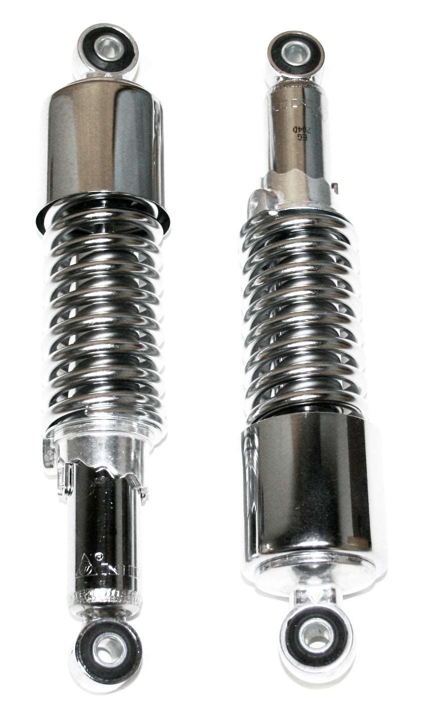 Universal chrome 290mm eye-to-eye shorty motorcycle shock absorber set