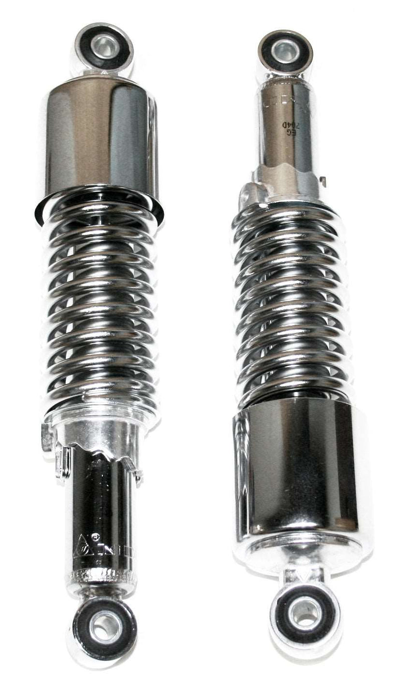 Universal chrome 290mm eye-to-eye shorty motorcycle shock absorber set