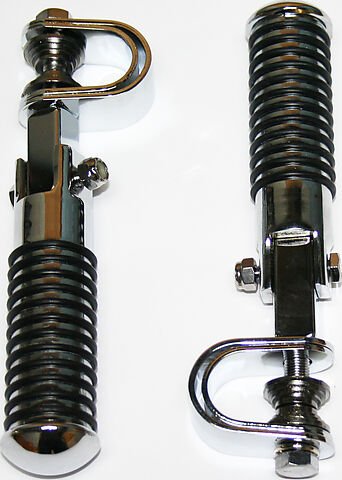Universal motorcycle sundance chrome crash bar highway footpeg set
