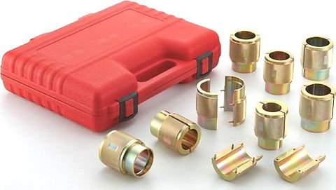 Universal motorcycle deluxe fork seal driver set