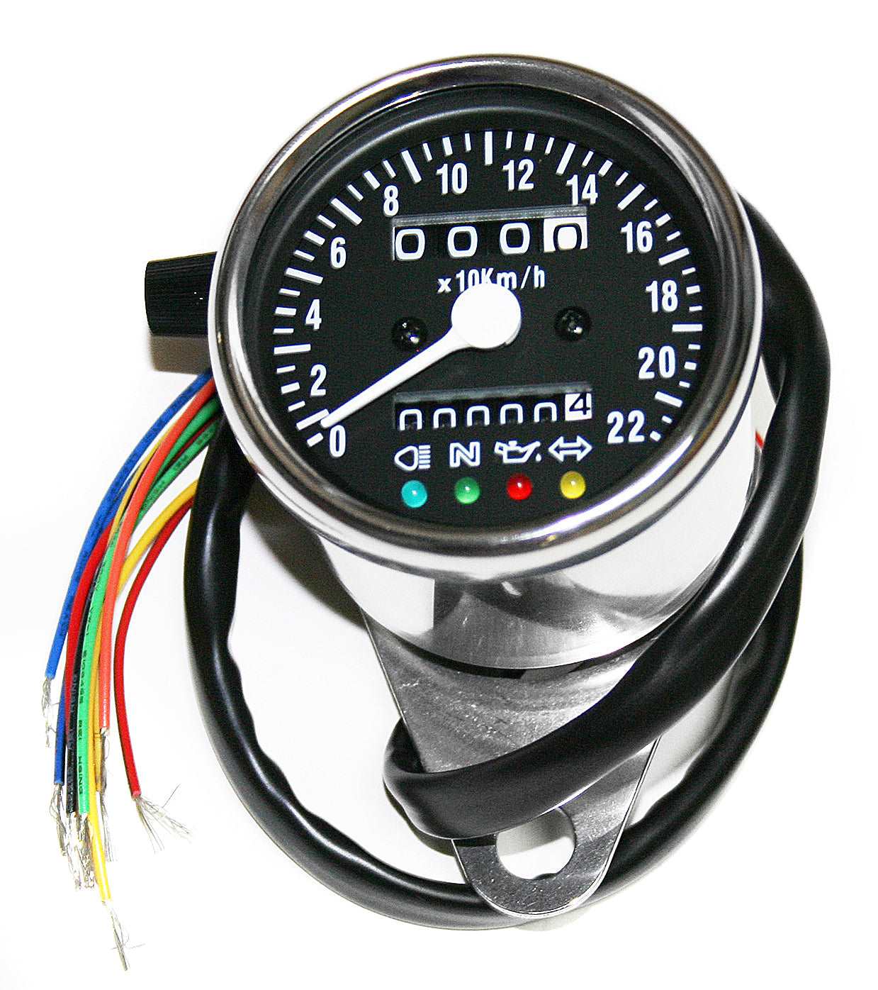 Honda CB deluxe mini custom kph speedometer with black face plate