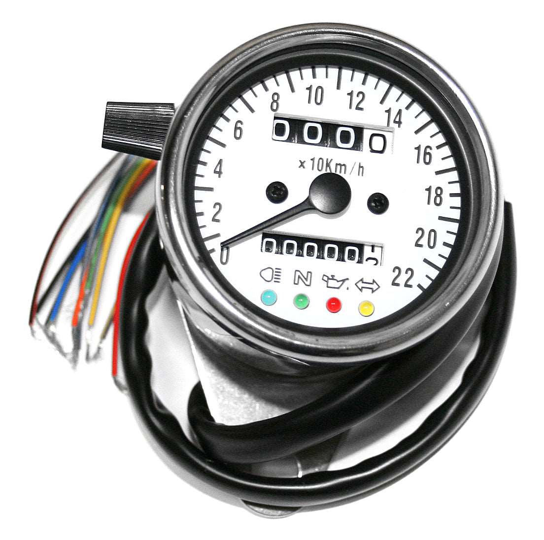Honda CB deluxe mini custom kph speedometer with white face plate